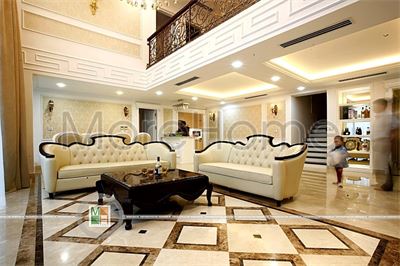 Thi công bộ bàn ghế phòng khách cao cấp chung cư căn hộ DUPLEX