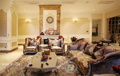 Thi công bộ bàn ghế phòng khách căn hộ chung cư PentHouse Keangnam