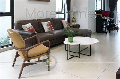 Thi công bàn ghế phòng khách biệt thự Vinhomes Thăng Long