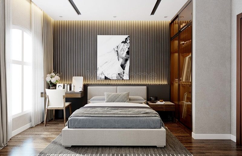 Trang trí nội thất phòng ngủ cao cấp cho chung cư, nhà phố, khách sạn với đồ nội thất nhỏ gọn, khoa học và cách sắp xếp hợp lí